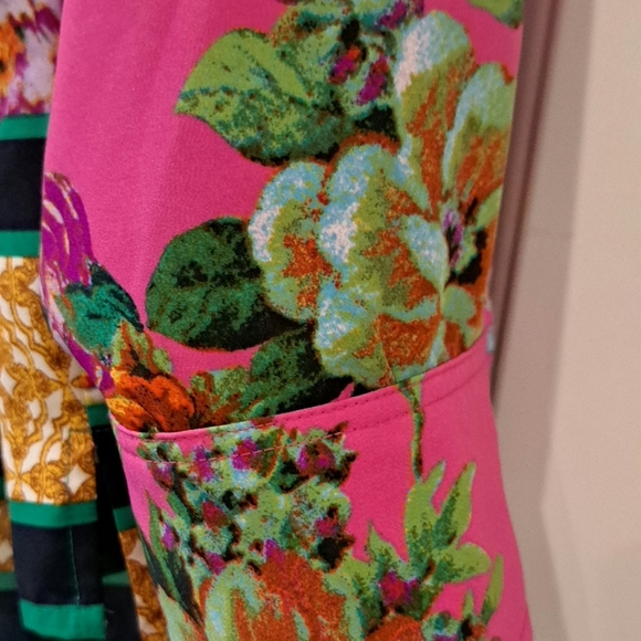 Ellen Tracy Pink Floral Blouse button casual  size 3X - Picture 8 of 13